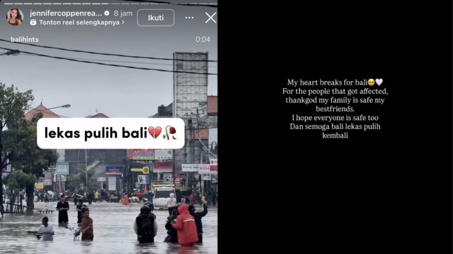 Komentar Jennifer Coppen soal Banjir yang Melanda Bali (instagram)
